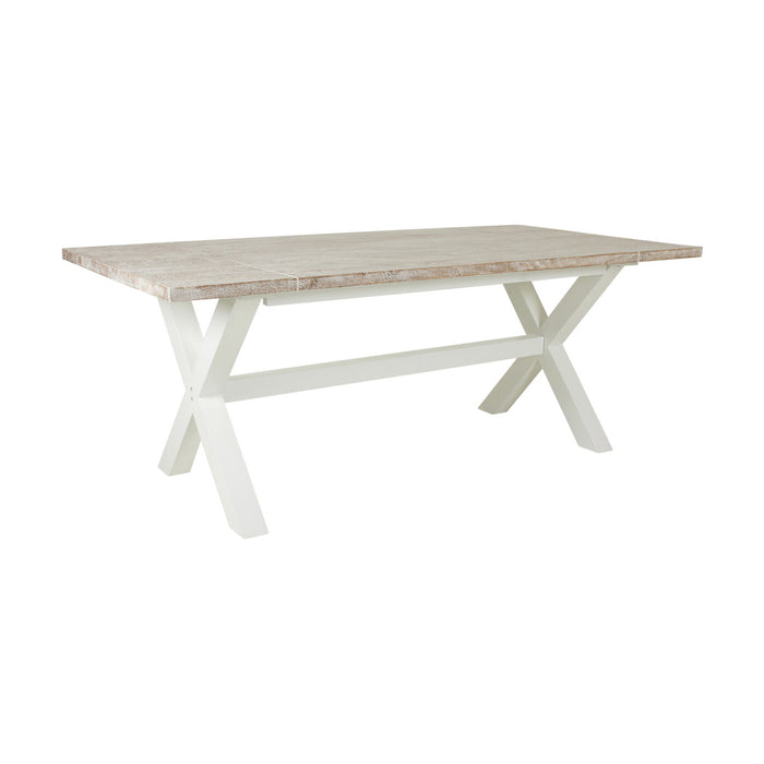 Townson Solid Dining Table With Cross Base