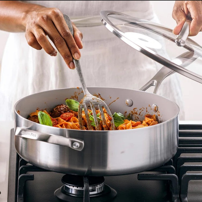 GreenPan Venice Pro Stainless Steel Saute Pan