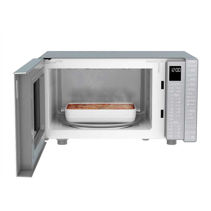 Silver Mirror Microwave