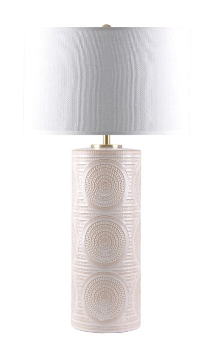 White Bohemian Lamp