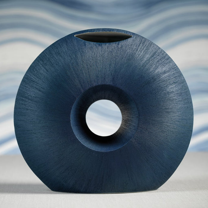 Sea Blue Porcelain Decorative Vase