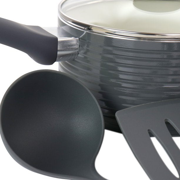 Oster Ridge Valley 8-Piece Aluminum Non-Stick Cookware Set