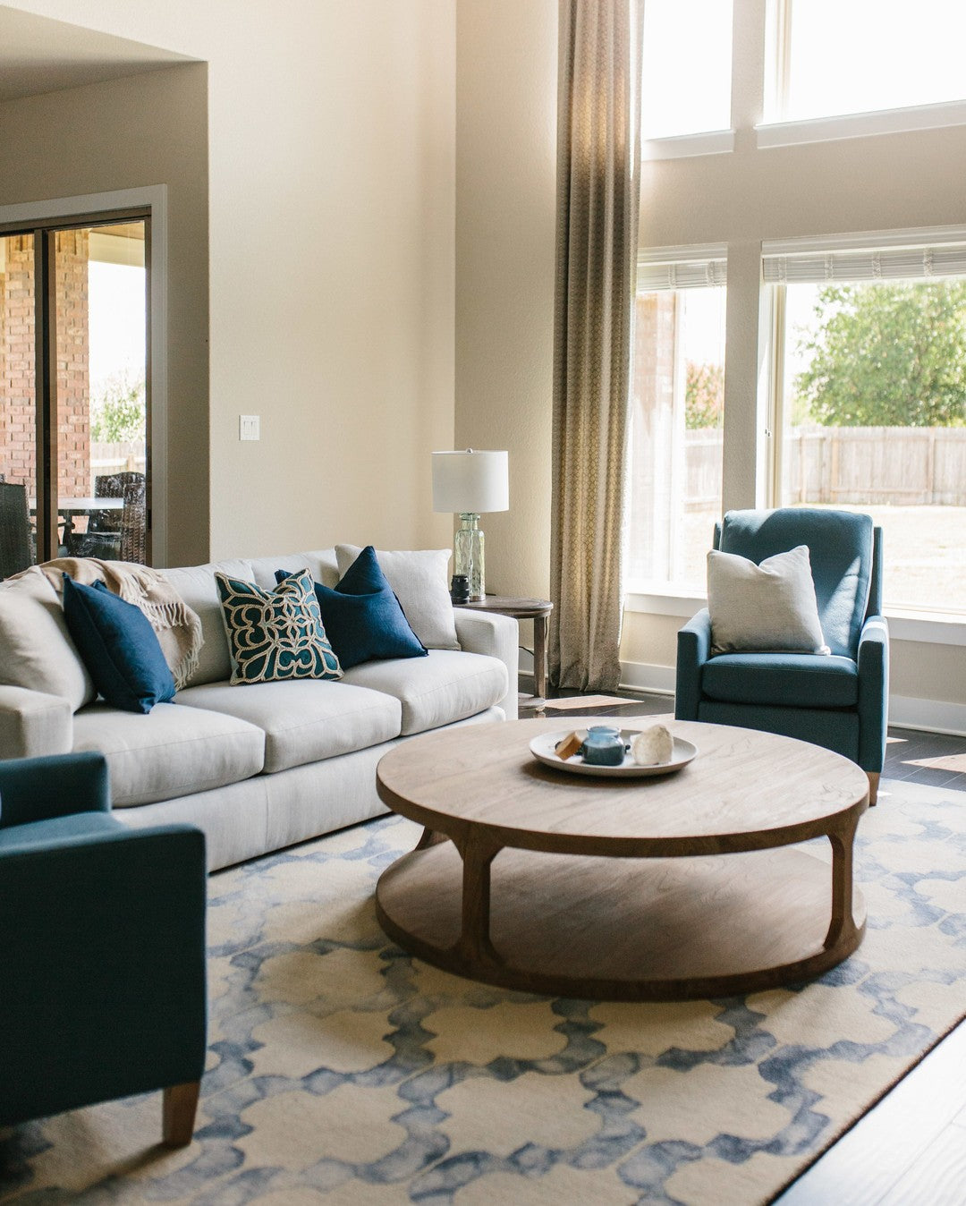 Bdfi Rug Serafina Denim/Ivory Rug — BDC Living