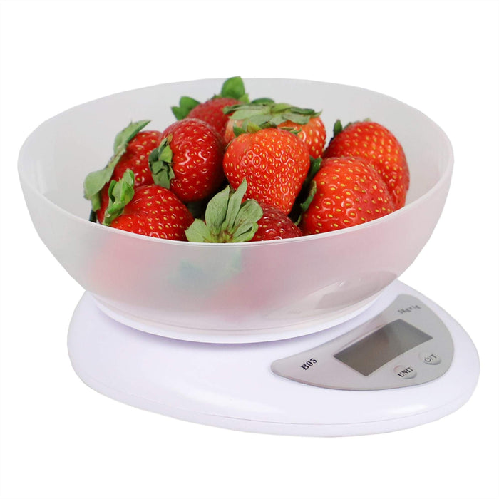 Digital Food Scale With Plastic Bowl