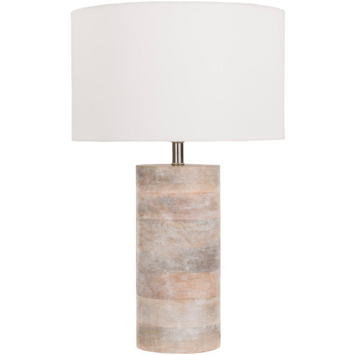 Arbor Wood Bleached Body 19" Lamp