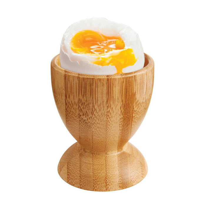 HIC Kitchen Bamboo Egg Cups - Set Of 2