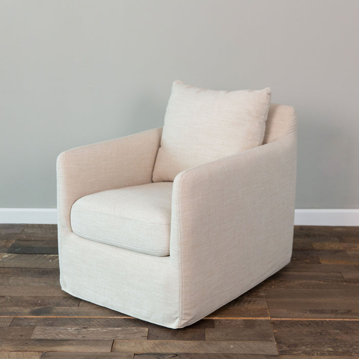 Banks Swivel Chair - Cambric Ivory