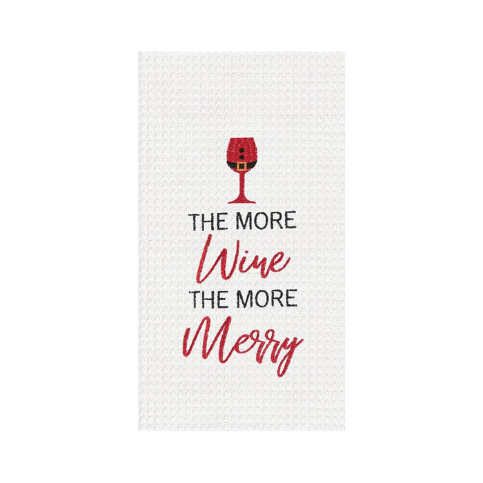 More Wine The More Merry Towel