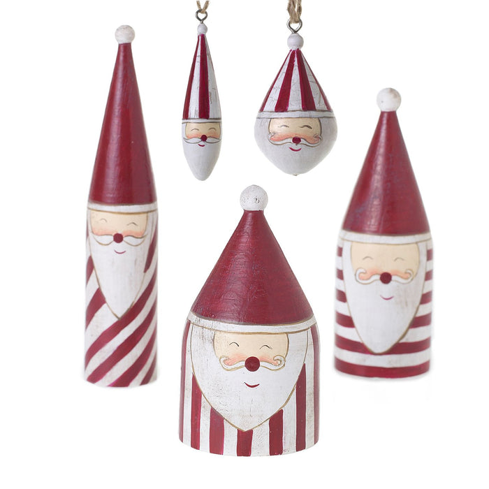 Candystripe Santa Figurine