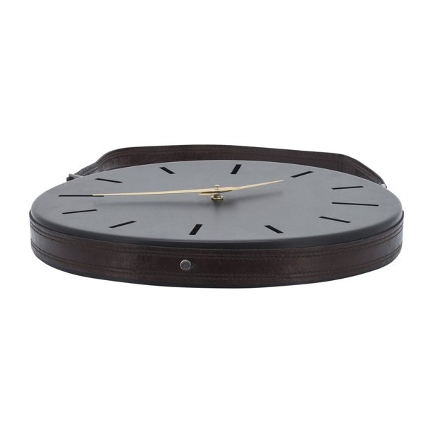 Black Metal Wall Clock