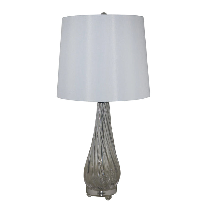 Art Glass Twist Table Lamp