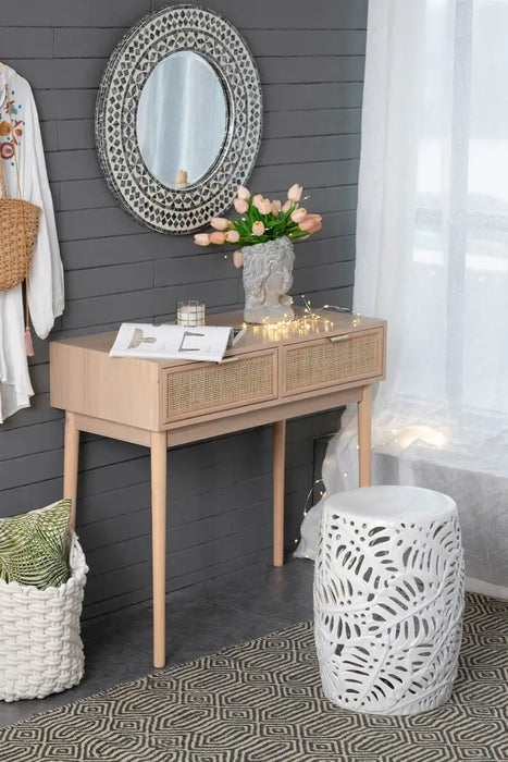 Palm Leaf Garden Stool