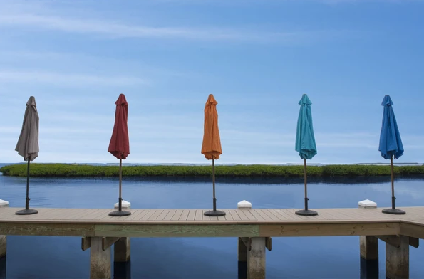 Panama Jack 9ft Orange Umbrella