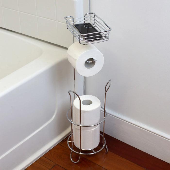 Toilet Paper Tray With Accessory Holder