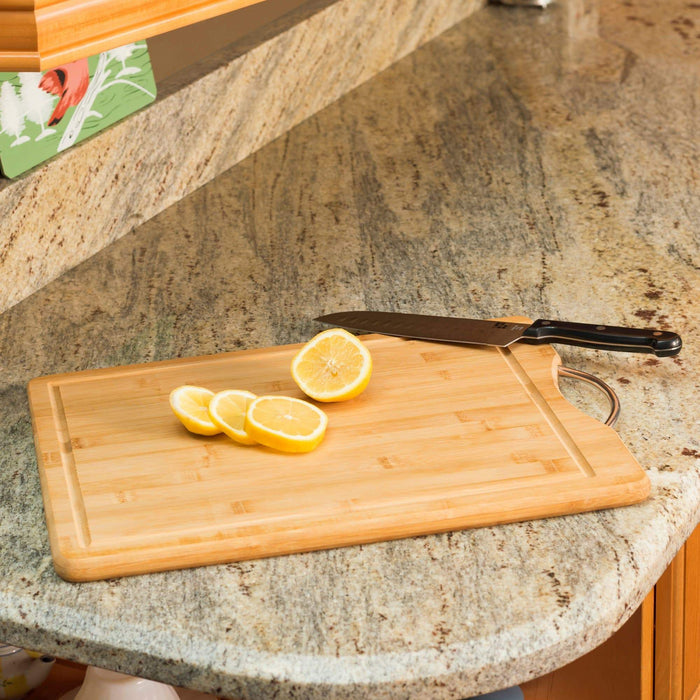 Bamboo Cutting Board With Handle