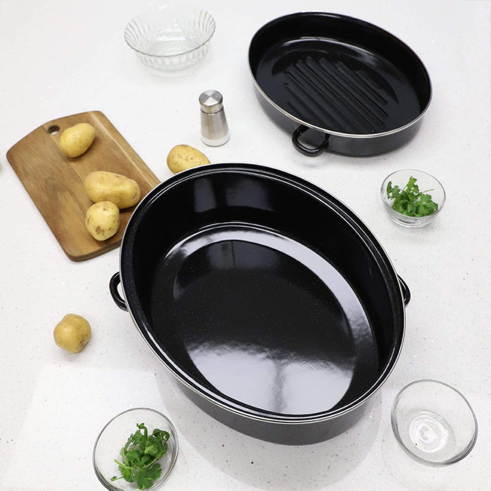 16" Enamel Roaster