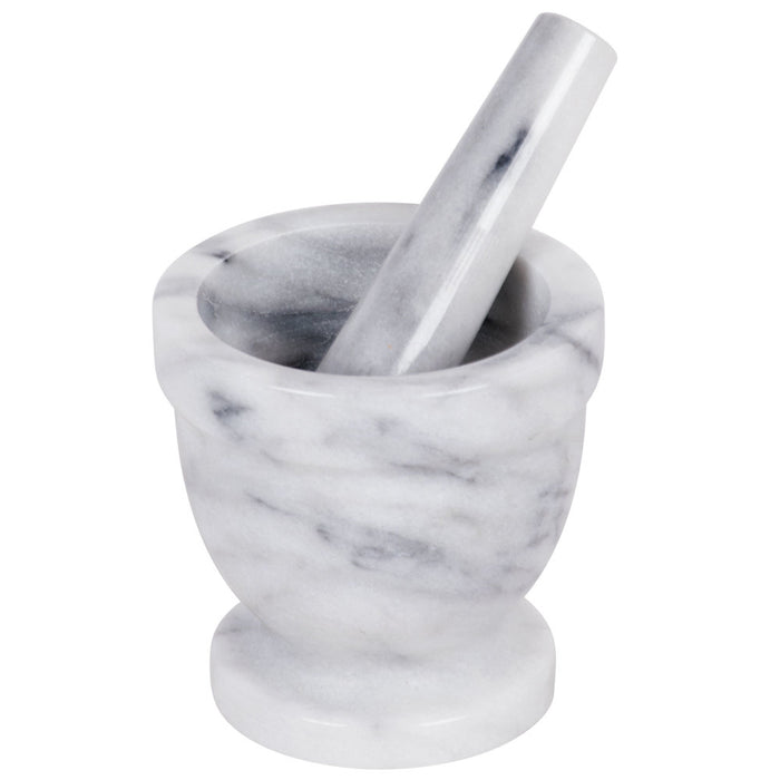 White Marble Mortar And Pestle Set