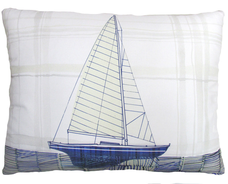 Model Sailboat Pillow