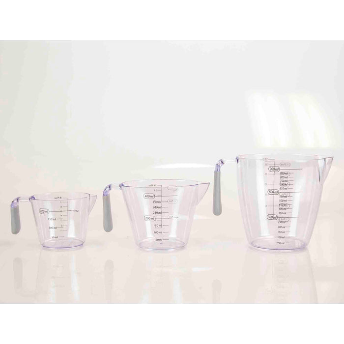 3-Piece Measuring Cup With Rubber Grip