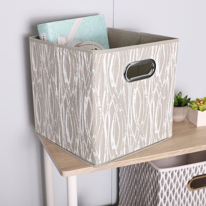 Non-Woven Storage Bin With Grommet Handle