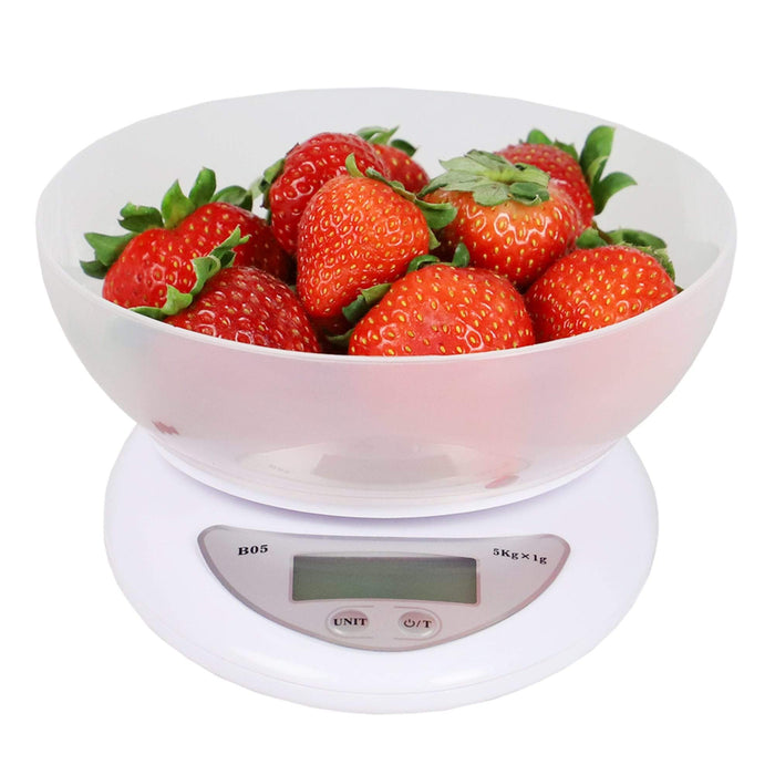 Digital Food Scale With Plastic Bowl