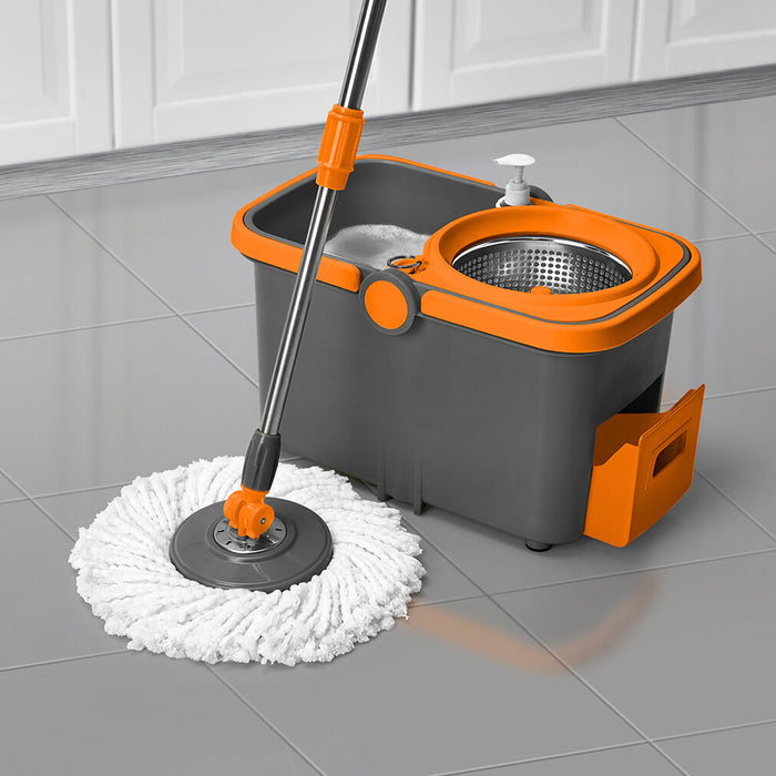 Casabella Microfiber Spin Mop And Bucket System
