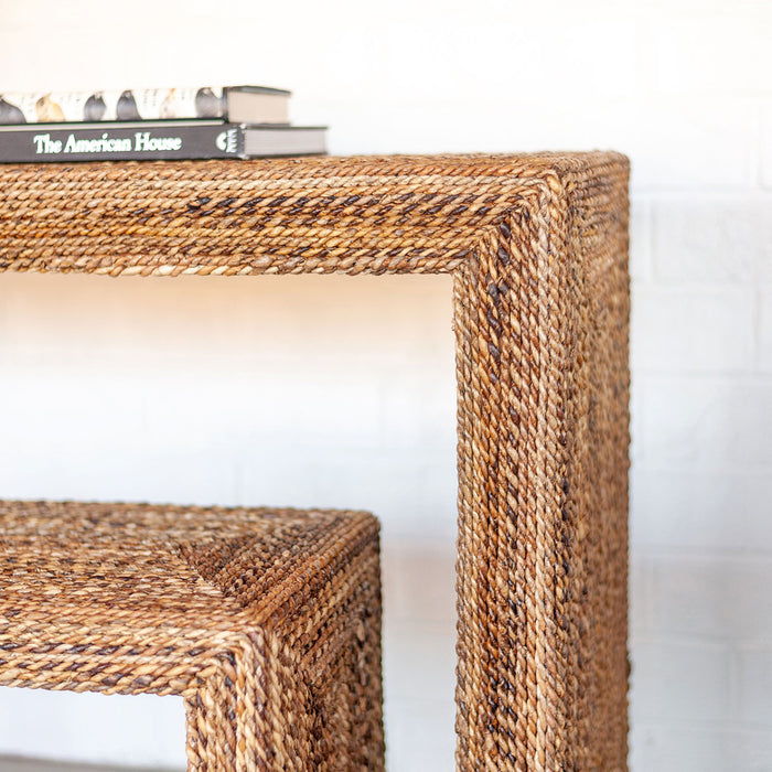 Soren Braided Seagrass Console