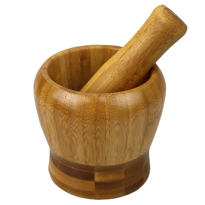 Bamboo Mortar & Pestle