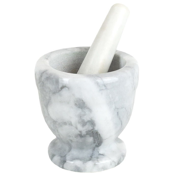 Marble Mortar And Pestle - White