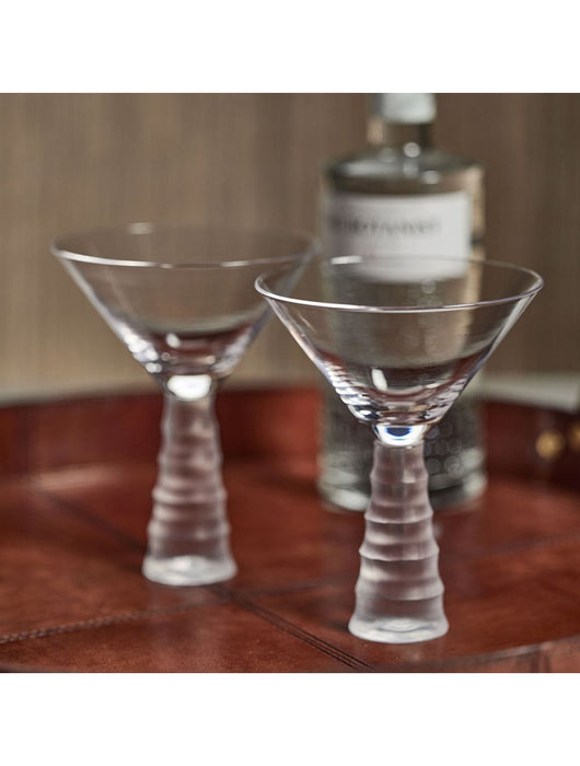 Sagano Bamboo Stem Martini Glass