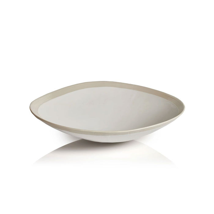 Alanya Organic Ceramic Linen Textured Bowl